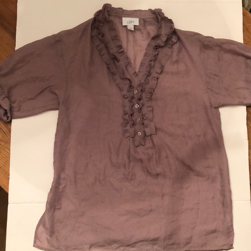 Loft brand new ruffle blouse